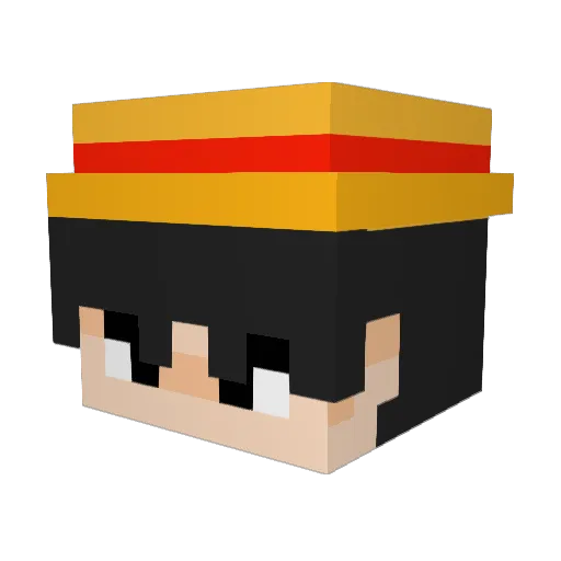 Lukas3417 Minecraft avatar head, 3D render