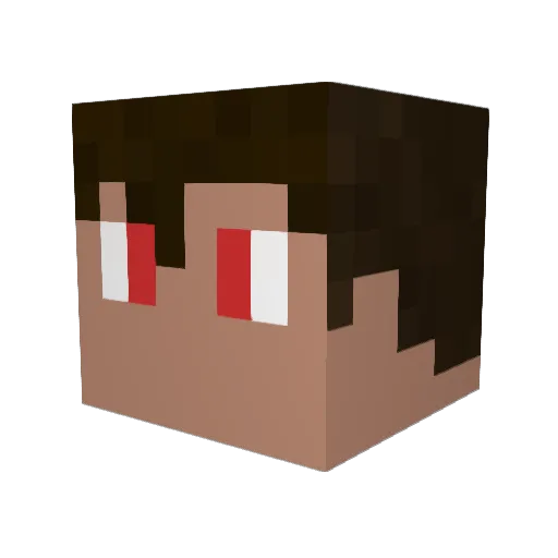 Lukas546 Minecraft avatar head, 3D render