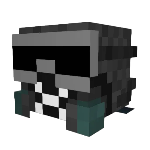 LukasBacon Minecraft avatar head, 3D render