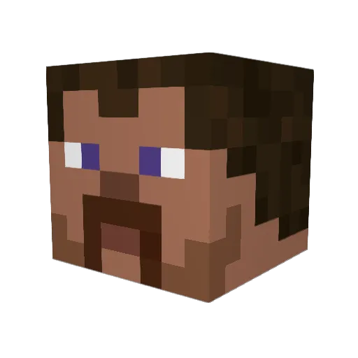 LukasCZEN Minecraft avatar head, 3D render