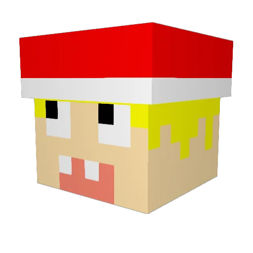 LukasGamer64 Minecraft avatar head, 3D render
