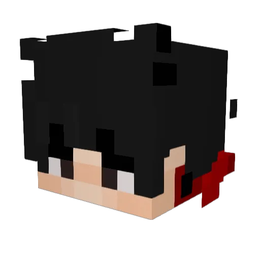 LukasGamesss Minecraft avatar head, 3D render