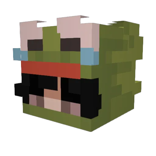 LukasMattson Minecraft avatar head, 3D render