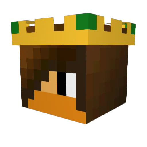LukasPov Minecraft avatar head, 3D render