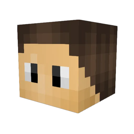 LukasV1234 Minecraft avatar head, 3D render
