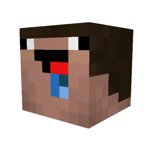 Lukas_193 Minecraft avatar head, 3D render