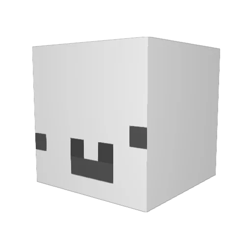 Lukas_7_ Minecraft avatar head, 3D render