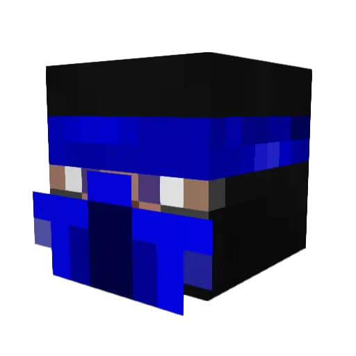 Lukas_Conjurer Minecraft avatar head, 3D render
