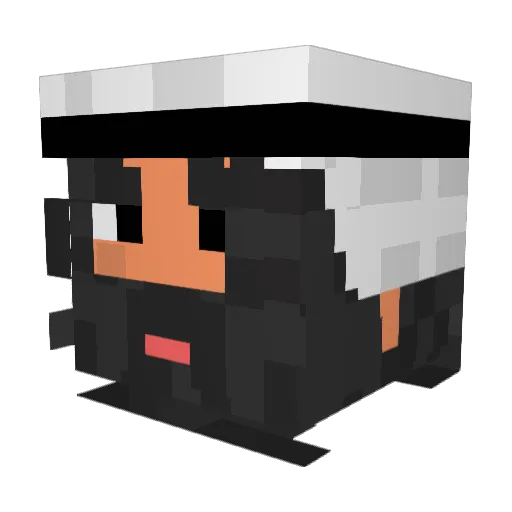 Lukas_Crips Minecraft avatar head, 3D render