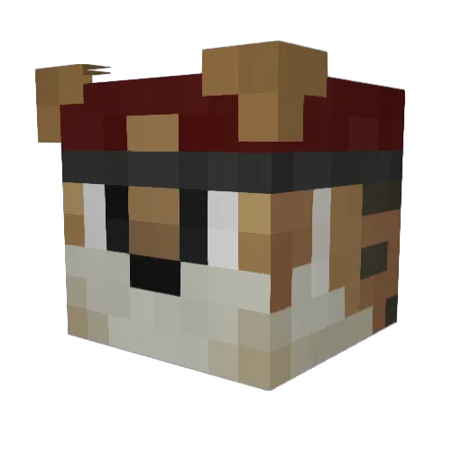 Lukas_Kl Minecraft avatar head, 3D render