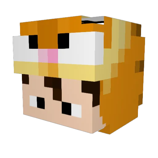 Lukas_MB Minecraft avatar head, 3D render