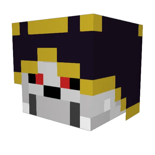 Lukas_Mighty Minecraft avatar head, 3D render