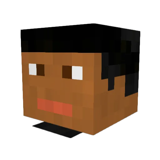 Lukas_Silas Minecraft avatar head, 3D render