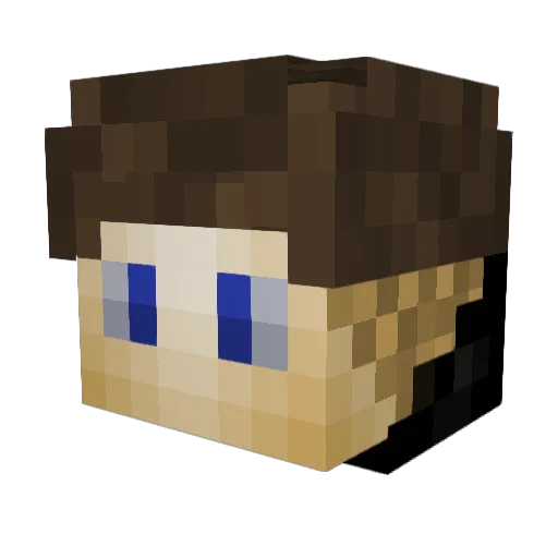 Lukas_UwU Minecraft avatar head, 3D render