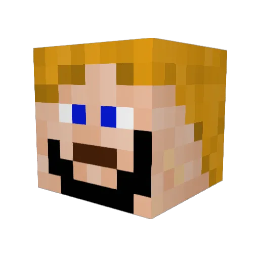 LukasbontvedEr17 Minecraft avatar head, 3D render