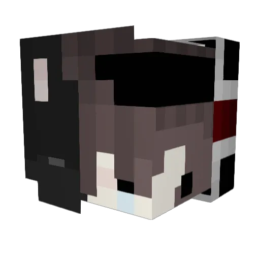 Lukashenko0 Minecraft avatar head, 3D render