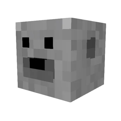 Lukasinonin2 Minecraft avatar head, 3D render