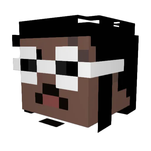 Lukasio15 Minecraft avatar head, 3D render