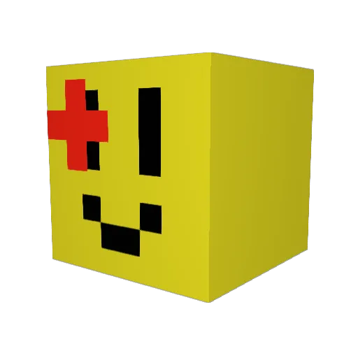Lukasname3 Minecraft avatar head, 3D render