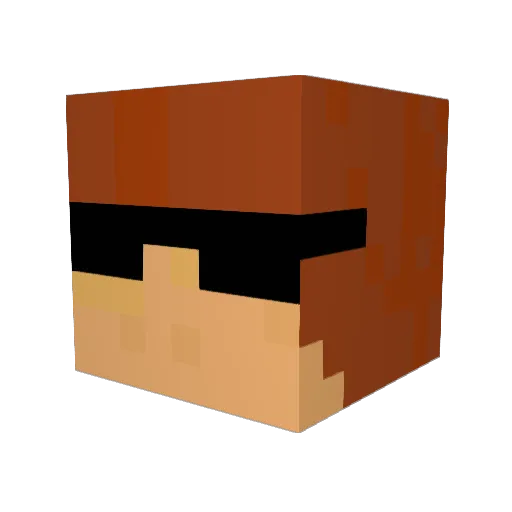 LukasvdBerg12 Minecraft avatar head, 3D render
