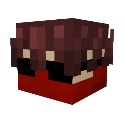 Lukatronix420 Minecraft avatar head, 3D render
