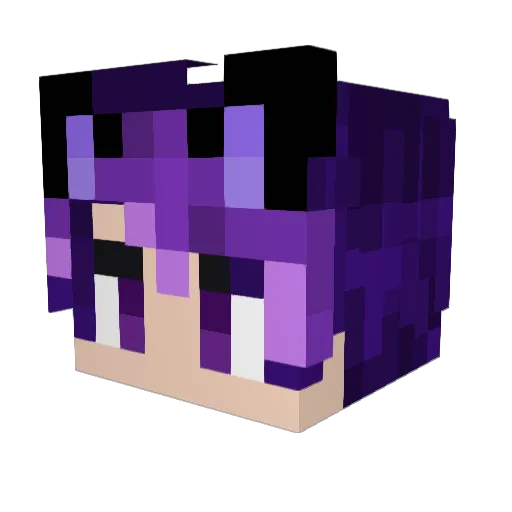 Lukawolf16 Minecraft avatar head, 3D render