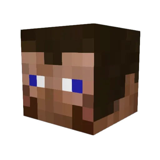 Luke1002 Minecraft avatar head, 3D render