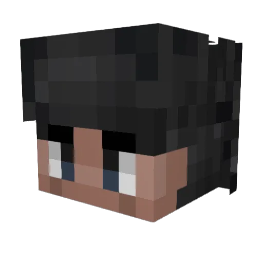 Luke1509 Minecraft avatar head, 3D render
