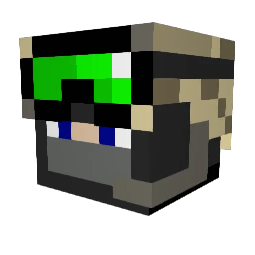 Luke2917 Minecraft avatar head, 3D render