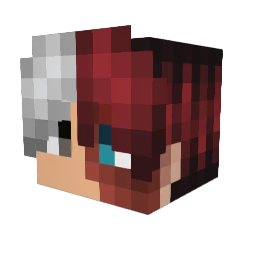 Luke3390ITA Minecraft avatar head, 3D render