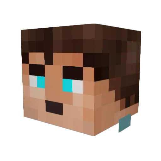Luke3898 Minecraft avatar head, 3D render