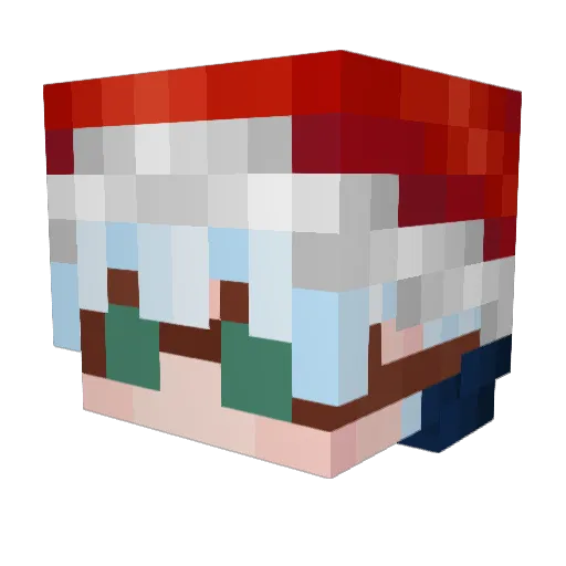 Luke583 Minecraft avatar head, 3D render