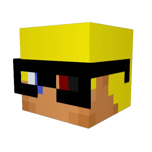 LukeB117 Minecraft avatar head, 3D render