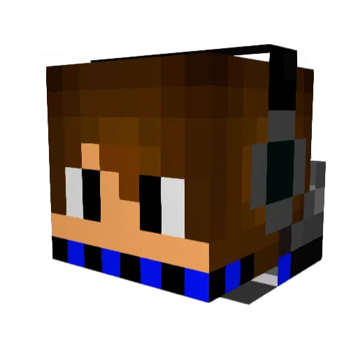 LukeB19 Minecraft avatar head, 3D render