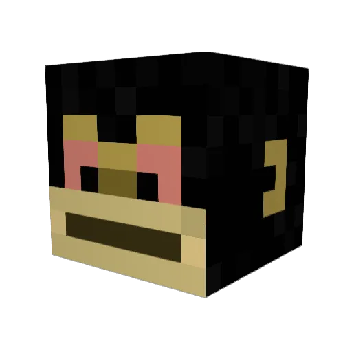 LukeB7 Minecraft avatar head, 3D render