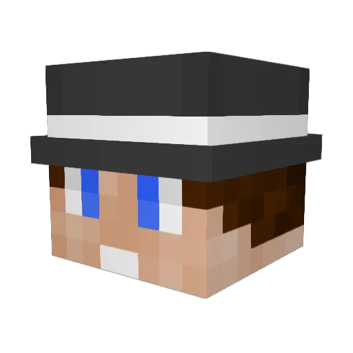 LukeCraig_ Minecraft avatar head, 3D render