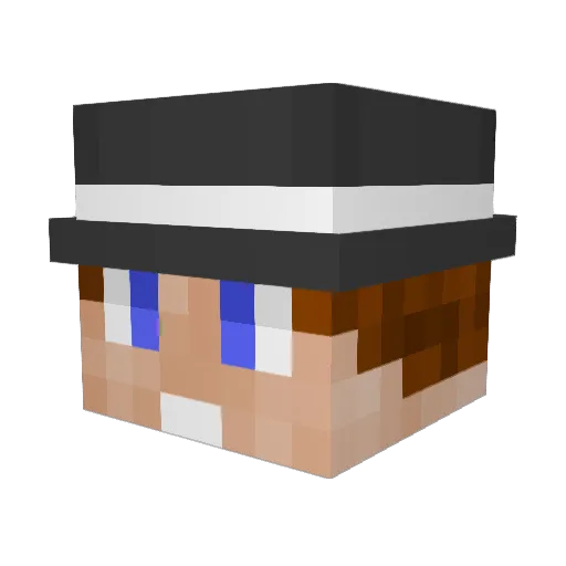LukeCriag_ Minecraft avatar head, 3D render