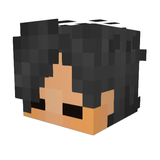 LukeDTV Minecraft avatar head, 3D render