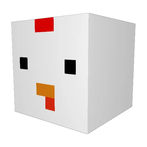 LukeDaSpook28 Minecraft avatar head, 3D render