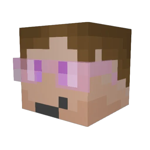 LukeEDude123 Minecraft avatar head, 3D render