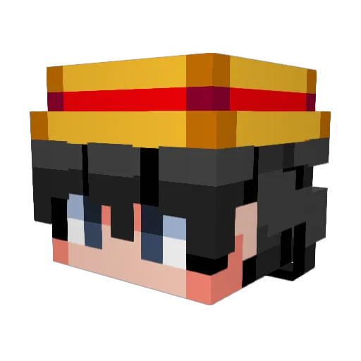 LukeGamer3007 Minecraft avatar head, 3D render