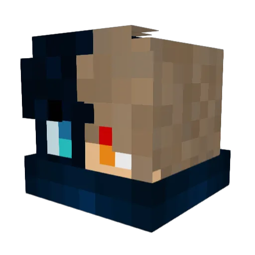 LukeGaming10 Minecraft avatar head, 3D render
