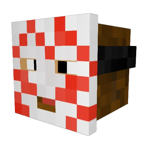 LukeH_LiveTTV Minecraft avatar head, 3D render