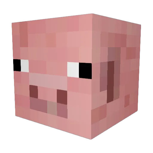 LukeHanma Minecraft avatar head, 3D render