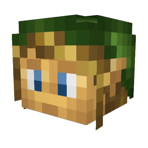 LukeKF98 Minecraft avatar head, 3D render