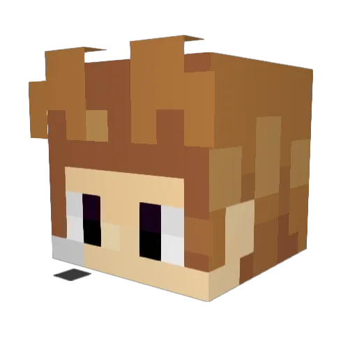 LukeL15 Minecraft avatar head, 3D render