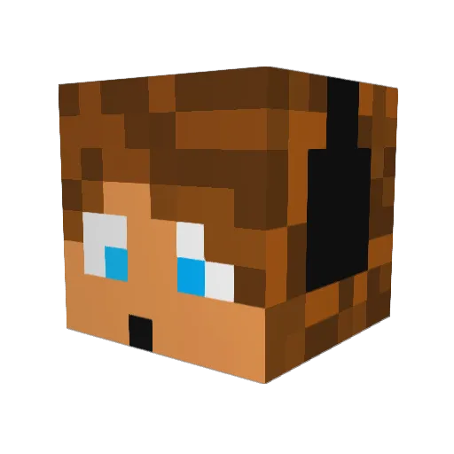 LukeLemonds Minecraft avatar head, 3D render