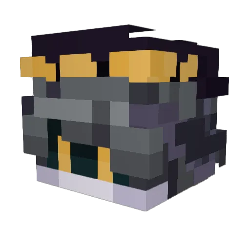 LukeMax2 Minecraft avatar head, 3D render