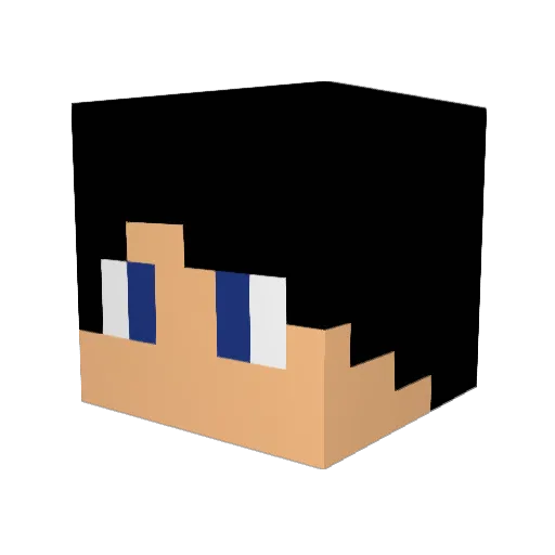 LukeMayer Minecraft avatar head, 3D render