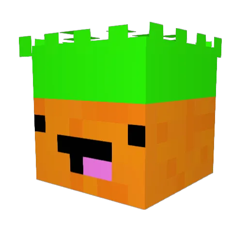 LukeMcD1 Minecraft avatar head, 3D render